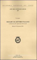 Mozart e il sentire italiano. Celebrazioni per il 250� anniversario della nascita (Roma, 26 gennaio 2007)