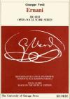 Ernani. Dramma lirico in 4 atti. Riduzione per canto e pianoforte (prefazione in italiano e inglese). Ediz. italiana e inglese