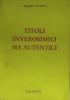 Titoli inverosimili ma autentici