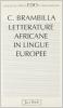Letterature africane in lingue europee