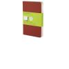 Moleskine. Quaderni a pagine bianche - set da 3 pezzi copertina rossa