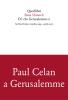 Di' che Gerusalemme �. Su Paul Celan: ottobre 1969-aprile 1970