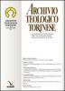 Archivio teologico torinese (2009) vol.1