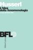L' idea della fenomenologia