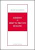 Elementi di diritto privato romano