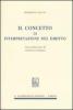 Il concetto di interpretazione del diritto