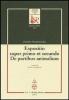 Expositio super primo et secundo. �De partibus animalium�