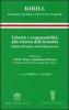 Libert� e responsabilit�: alla ricerca dell'armonia. Dignit� dell'uomo e diritti della persona