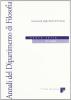 Annali del Dipartimento di filosofia dell'Universit� di Firenze. Nuova serie (2005) vol.11