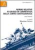 Norme relative ai giudizi di competenza della Corte costituzionale