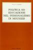 Politica ed educazione nel personalismo di Mounier