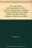 Per una cultura dell'essenzialit�. Studi e ricerche sulle moderne povert� urbane