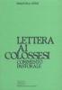 Lettera ai colossesi. Commento pastorale