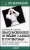 Grands monologues du th�atre classique et contemporain