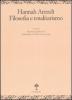 Hannah Arendt. Filosofia e totalitarismo