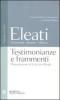 Testimonianze e frammenti. Testo greco a fronte