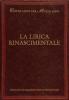 La lirica rinascimentale
