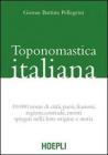 Toponomastica italiana. 10.000 nomi di citt�, paesi, frazioni, regioni, contrade, monti spiegati nella loro origine e storia (rist. anast.)