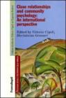 Close relationships and community psychology: An international perspective. eBook