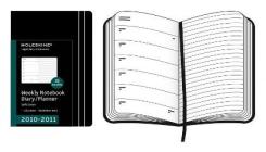 Moleskine 18 mesi - Agenda Settimanale Orizzontale 2010-2011 - Copertina morbida nera - Large