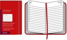 Moleskine 12 mesi - Daily Diary - Pocket - Copertina rigida rossa 2012