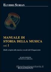 Manuale di storia della musica vol.1 Manuale di storia della musica vol.1