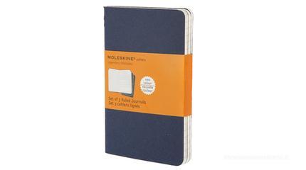 Moleskine. Quaderni a righe - set da 3 pezzi copertina blu