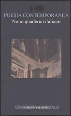 Nono quaderno italiano di poesia contemporanea
