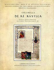 Columella: �De re rustica�. Civilt� agroalimentare nel codice vallicelliano E 39