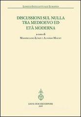 Discussioni sul nulla tra Medioevo et Et� Moderna