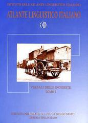 Atlante linguistico italiano: verbali delle inchieste