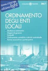 Ordinamento degli enti locali Ordinamento degli enti locali
