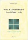 Salutz di Giovanni Giudici. Note sulla lingua e lo stile