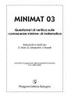 Minimat. Questionari di verifica sulle �conoscenze minime� di matematica vol.3