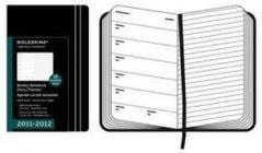 Moleskine 18 mesi - Weekly Notebook Diary - Pocket - Copertina rigida nera 2011-2012