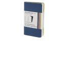 Moleskine extra small. Set 2 taccuini Volant a pagine bianche copertina blu