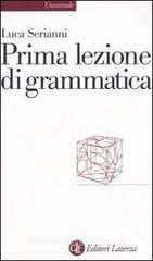 Prima lezione di grammatica Prima lezione di grammatica