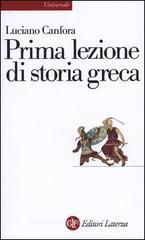 Prima lezione di storia greca Prima lezione di storia greca