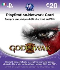 PS3 PSP PS2 Cards PSN God Of War3 20Euro